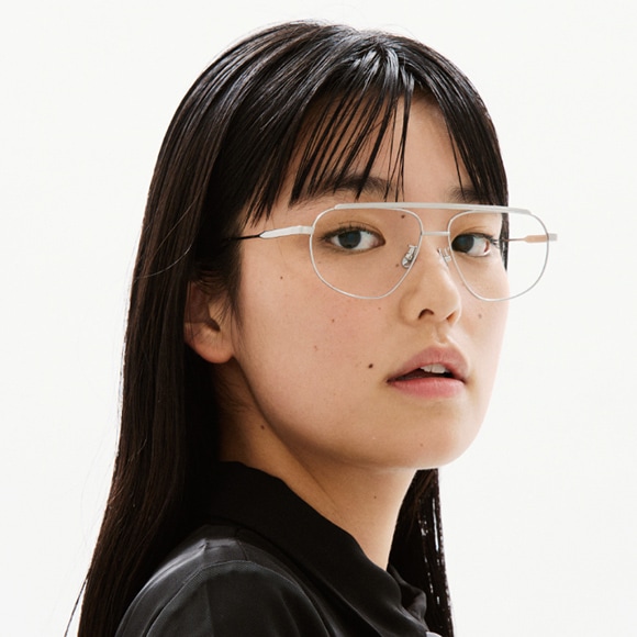 JINS TODAY 2025-26FW（シルバー）着用イメージ