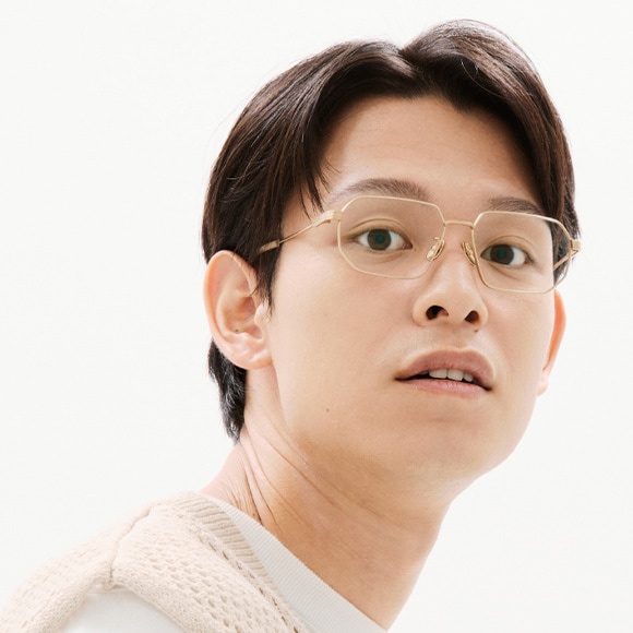 JINS TODAY 2025-26FW（シルバー）着用イメージ