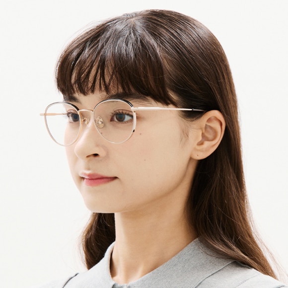 JINS TODAY 2025-26FW（シルバー）着用イメージ