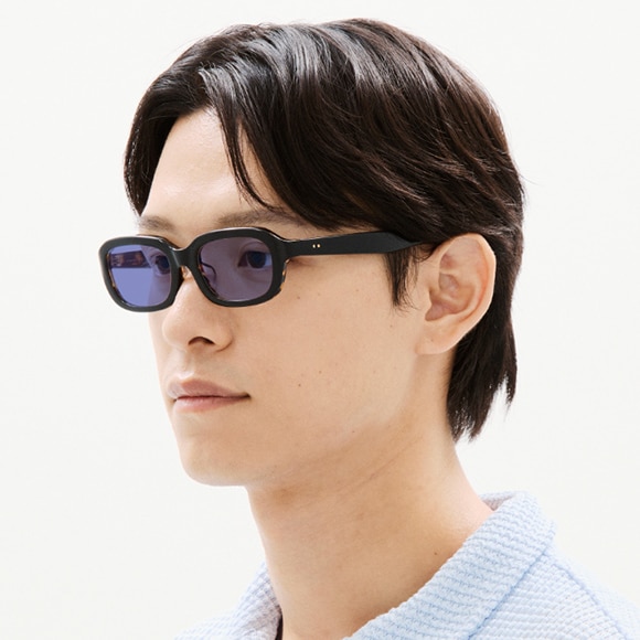 JINS TODAY 2025-26FW（ゴールド）カラーレンズ着用イメージ