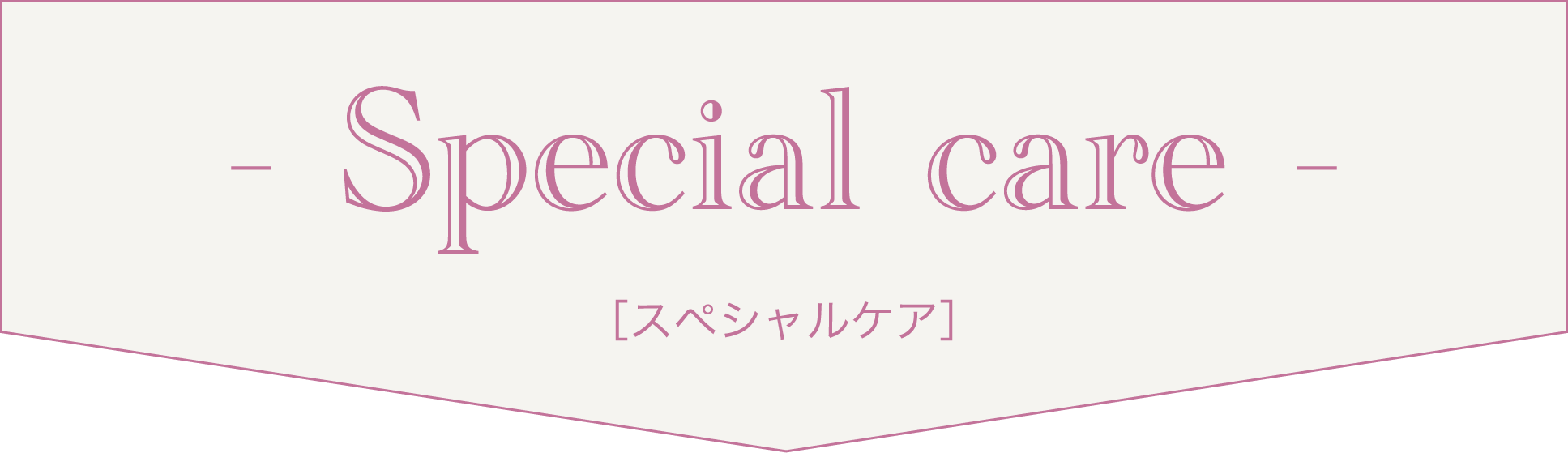スペシャルケア
